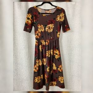 Mikarose Modest Short Sleeve Floral Dress